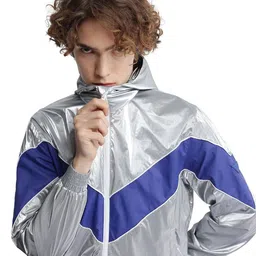 RARE RABBIT Men Padded Jacket with Patchwork-image-14