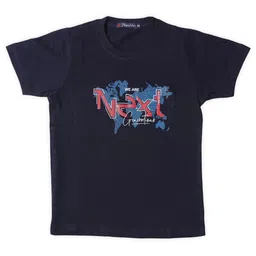 NeuVin Boys Typography Printed Round Neck Cotton T-shirt-picture-25