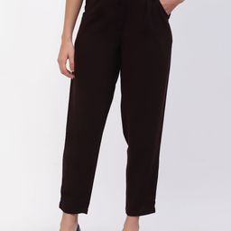 DELIS Women Slim Fit Easy Wash Trousers-image-75