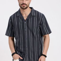 SHOWOFF Men Standard Opaque Striped Casual Shirt-image-42