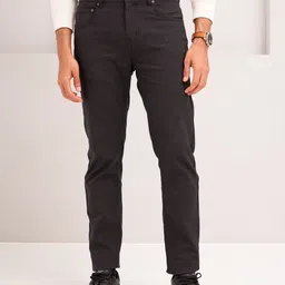 The Pant Project Men Wood Brown Checks Jino Tailored Slim Fit Chinos Trousers-image-35