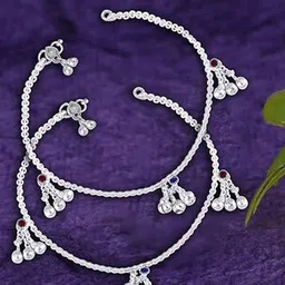 Heer Collection Silver-Plated Anklet-46