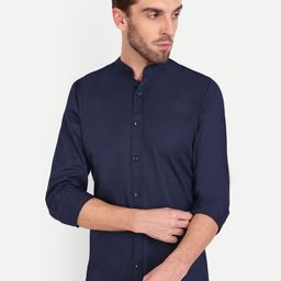 MEGHZ Men Slim Fit Opaque Casual Shirt-image-91