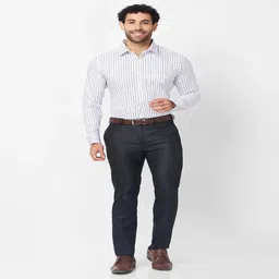 Haul Chic Men Smart Slim Fit Trousers-image-21