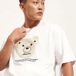 HIGHLANDER Graphic Printed Round Neck Drop-Shoulder Sleeves Oversized T-shirt-picture-13