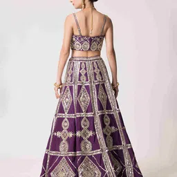 The Front Row Embellished Mirror Work Ready to Wear Lehenga & Blouse With Dupatta image 5