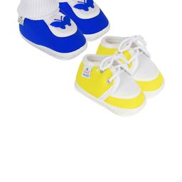 NESKA MODA Blue Cotton Booties-image-84
