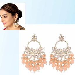 zarmar fashion Women Peach Earrings-image-57