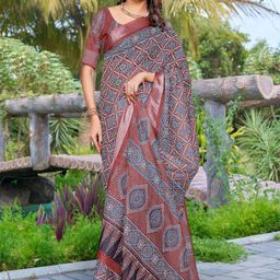 Mitera Women Pure Cotton Designer Saree-image-74