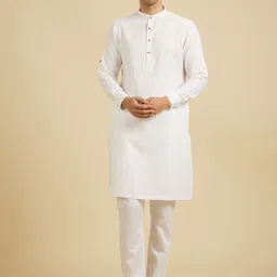 Manyavar Men Thread Work Kurta-image-38