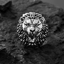 Voylla Sliver-Plated Statement Majestic Roar Finger Ring-image-84