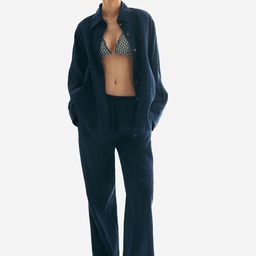 H&M Wide Linen Trousers-image-70