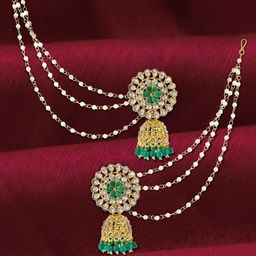 PRIVIU Floral Jhumkas Earrings-19