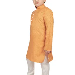 SG YUVRAJ Boys Printed Regular Mirror Work Kurta with Pyjamas image 2