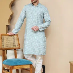Anouk Rustic Men Floral Printed Kurta with Pyjamas-image-24