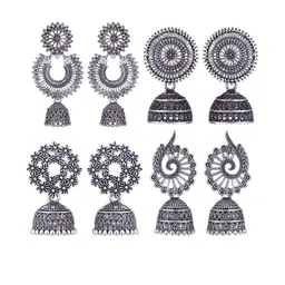Sangria Alloy Silver-Plated Earrings-picture-9