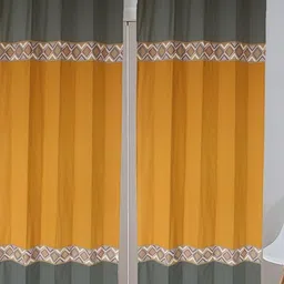 Dekor World Multicoloured Set of 2 Door Curtain-35