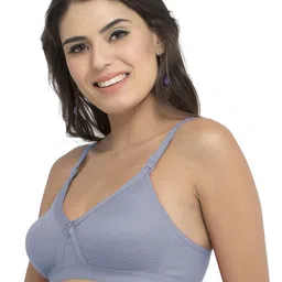 College Girl Pack of 2 Solid Full Coverage Lightly Padded Non-Wired Minimizer Bra image 4