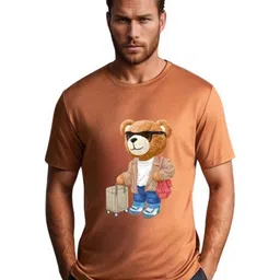 BLUEFICUS Men Graphic Printed Slim Fit Regular T-shirt-image-99