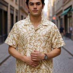 Club York Floral Printed Spread Collar Slim Fit Casual Shirt-picture-12