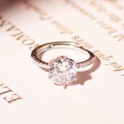 SALTY Round Solitaire Studded Ring For Women & Girls-image-96
