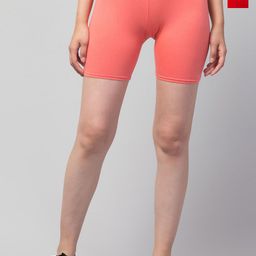 CKARFE Women Pack Of 2 Skinny Fit Sports Shorts-image-31