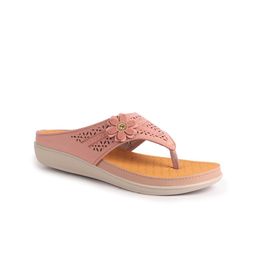 FAUSTO PU Wedge Sandals with Laser Cuts-picture-5