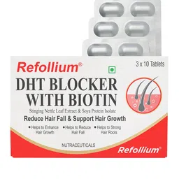 refollium DHT Blocker With Biotin Tablets- 30 Tablets-12