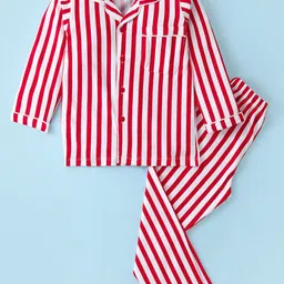 BLUSHES Unisex Kids Striped Shirt with Pyjamas-image-36