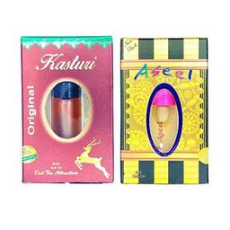 RAVIOUR LIFESTYLE Set Of 2 Aseel & Kasturi Roll On Attar - 8ml Each-18