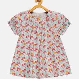 YOUNG BIRDS Girls Floral Printed Cotton Top-image-13