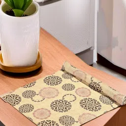 REVEXO Beige & Black Printed Water-Resistant Shelf Liner-image-16