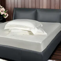 ERBA White King Bedsheet with 2 Pillow Covers-image-71