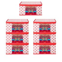 AMAK INC Red Fabric Multi-Utility Wardrobe Organisers-picture-20