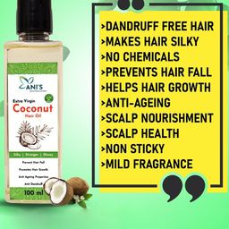 ANI'S Set Of 2 Coconut & Jadibuti Hair Oil For Strong & Silky Hairs - 100ml Each image 4