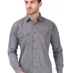 DESIGN UP Men Classic Slim Fit Opaque Casual Shirt-image-37