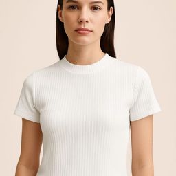 SCORPIUS Women Ribbed Fitted Top-picture-0