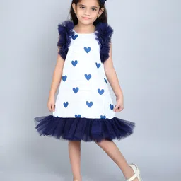 Pink Chick Print Flutter Sleeve A-Line Dress-image-70
