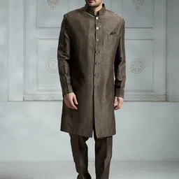 Rivaar By Rocky Star Embroidered Sherwani Set-picture-38