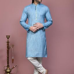 RANAK Men Regular Kurta with Pyjamas-18