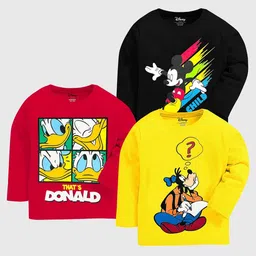 Disney By Miss and Chief Boys 3 Printed T-shirt-image-74