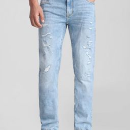 Mufti Men Slim Fit Mid-Rise Mildly Distressed Jeans-picture-43