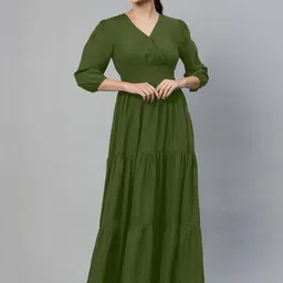 Jash Creation Women Polyester Fit and Flare Dresses-picture-5