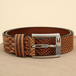GIL Men Textured Leather Belt-image-16