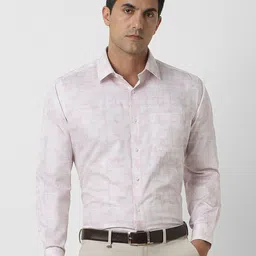 Van Heusen Men Spread Collar Abstract Printed Cotton Formal Shirt-picture-16