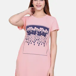 Divine Girl Print Cotton Longline Top-image-85