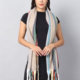 ELLIS Unisex Striped Acrylic Mufflers-image-33