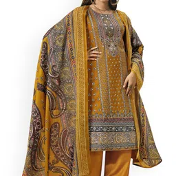DRAVINAM Trends Embroidered Viscose Rayon Unstitched Dress Material-image-40