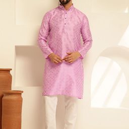 SOJANYA Men Ethnic Motifs Regular Kurta with Pyjamas-10