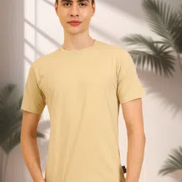 UNIQSOME Men Solid Round Neck Soft Cotton T-shirt-picture-14
